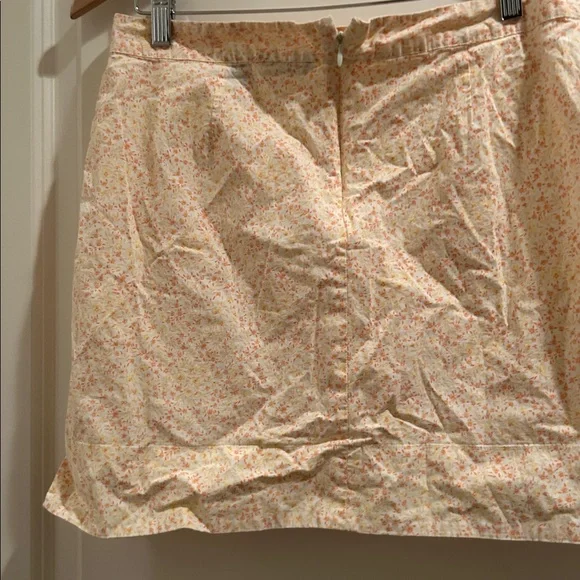 American Eagle Outfitters stretch Floral boxy preppy Skirt pockets/zip back 10 - Picture 9 of 12